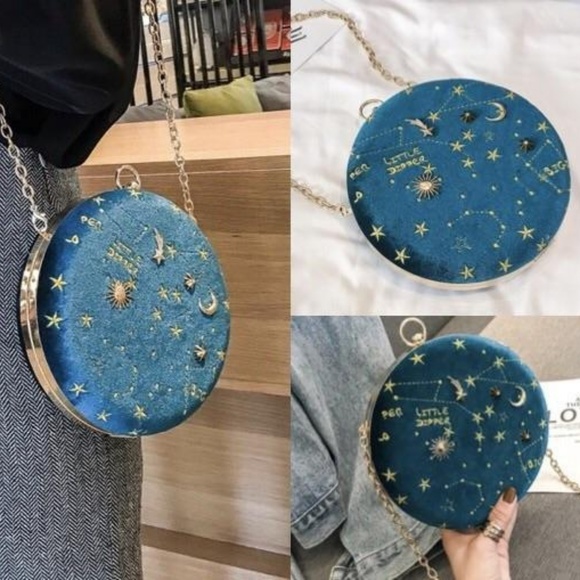 Constellation Sky Velvet Crossbody Purse - Picture 7 of 8
